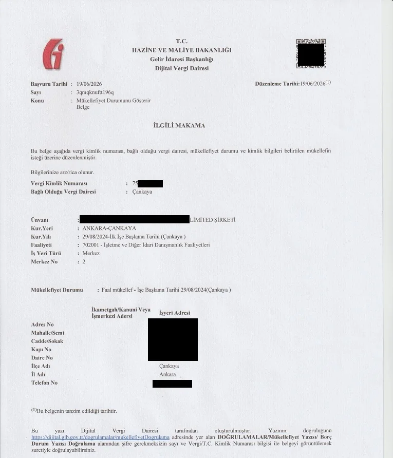 Tax Certificate Tax Certificate